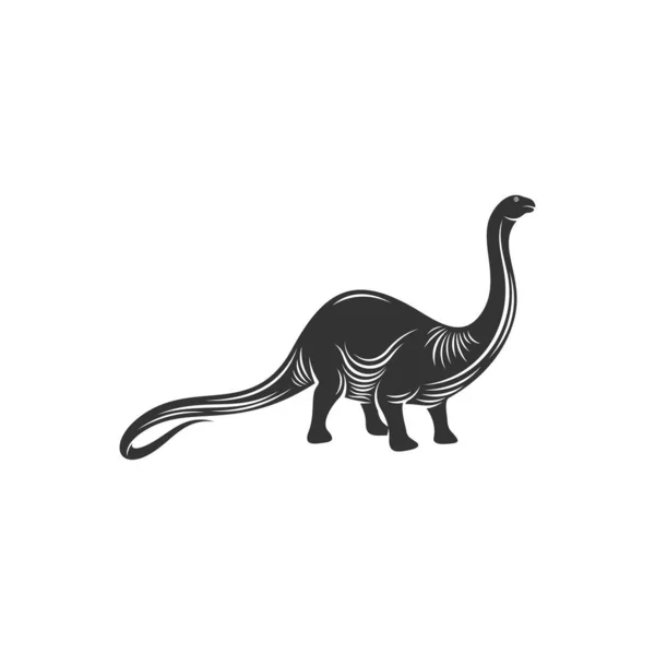 Brontosaurus Logo Design Vector Icon Symbol Template Illustration — Stock Vector