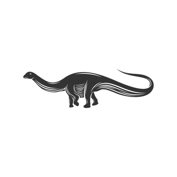 Brontosaurus Logo Design Vector Icon Symbol Template Illustration — Stock Vector