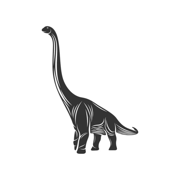 Brontosaurus Logo Design Vector Icon Symbol Template Illustration — Stock Vector