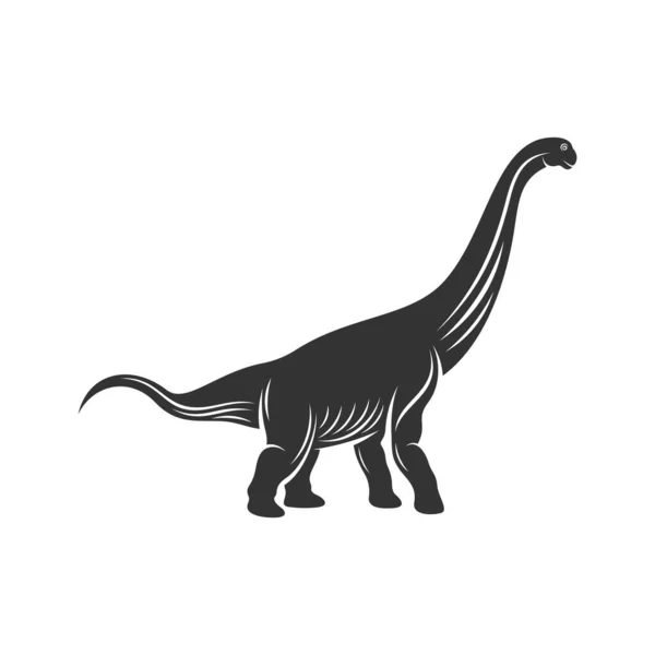 Brontosaurus Vetor Design Logotipo Símbolo Ícone Ilustração Modelo —  Vetores de Stock