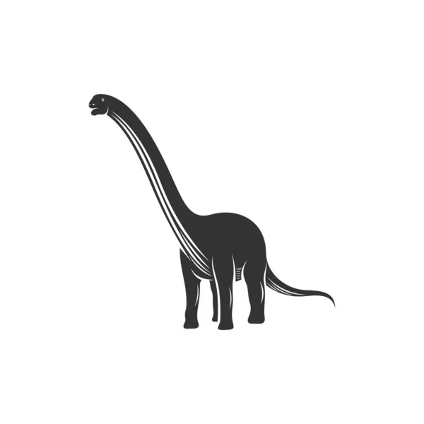 Návrhový Vektor Loga Brontosaura Symbol Ikony Ilustrace Šablony — Stockový vektor
