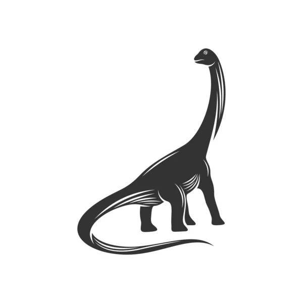 Vector Diseño Del Logotipo Brontosaurus Símbolo Icono Ilustración Plantilla — Vector de stock