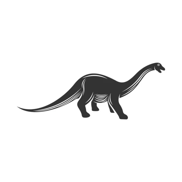 Brontosaurus Vetor Design Logotipo Símbolo Ícone Ilustração Modelo —  Vetores de Stock