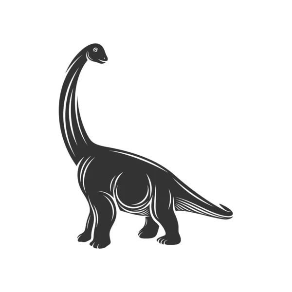 Brontosaurus Logo Design Vector Icon Symbol Template Illustration — Stock Vector