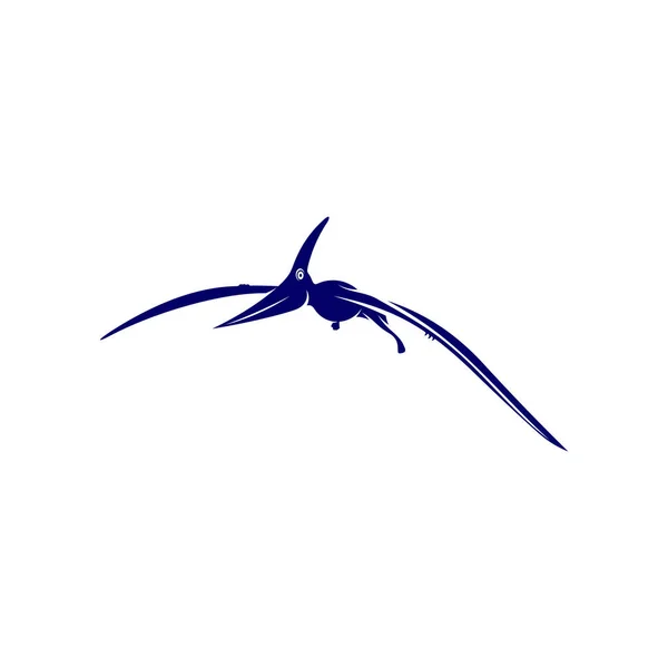 Pterosaurs Logó Design Vektor Ikon Szimbólum Sablon Illusztráció — Stock Vector