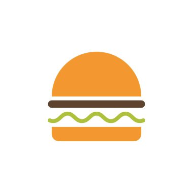 Burger Logo tasarım şablonu, Burger Pastanesi logo tasarım vektörü