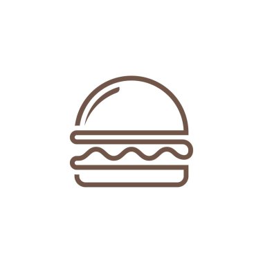 Burger Logo tasarım şablonu, Burger Pastanesi logo tasarım vektörü