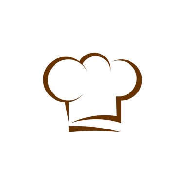 Şef Şapka Logosu Tasarım Şablon Vektörü, Simge Sembolü, Yaratıcı Tasarım Kavramları