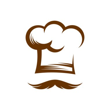Şef Şapka Logosu Tasarım Şablon Vektörü, Simge Sembolü, Yaratıcı Tasarım Kavramları
