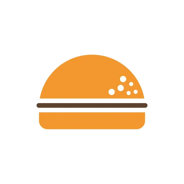 Burger Logo Design Template Burger Pekařství Logo Design Vektor — Stockový vektor