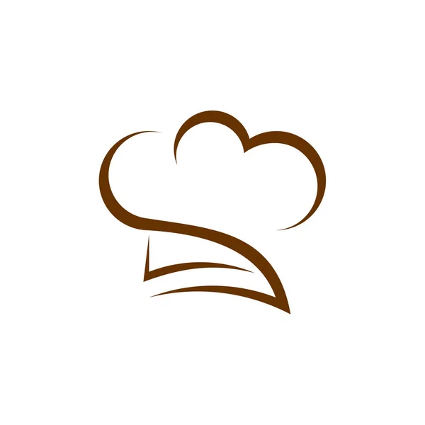 Chef Chapéu Logo Design Template Vector Ícone Símbolo Conceitos Design —  Vetores de Stock