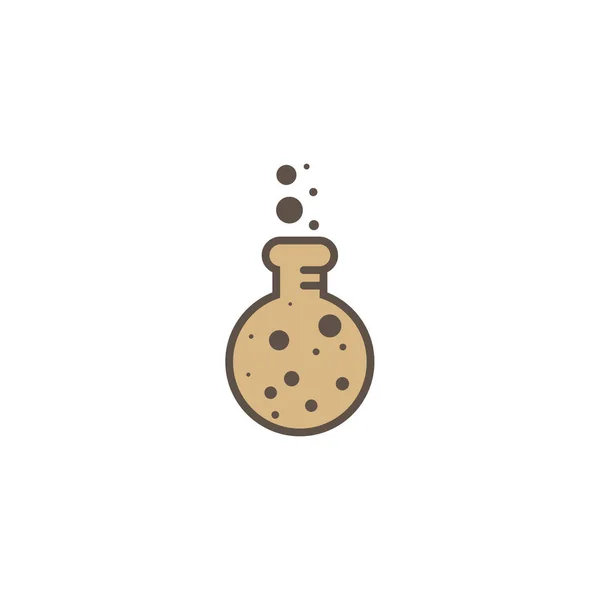 Lab Cookies Logo Design Vektor Mall Ikon Symbol Kreativ Design — Stock vektor