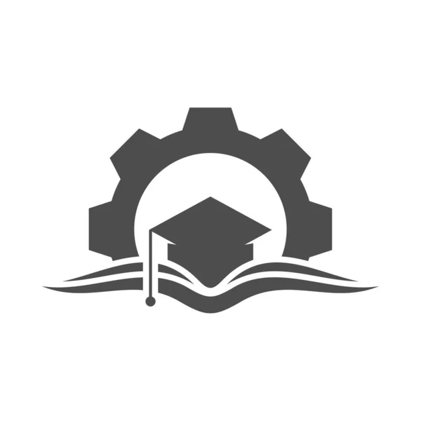 Diseño Del Icono Del Logotipo Educación Ilustración Vectorial Diseño Del — Archivo Imágenes Vectoriales
