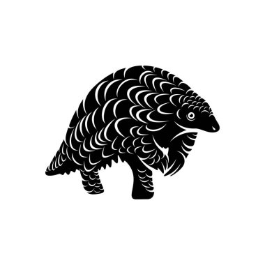 Anteater Logo Tasarım Vektörü. Anteater 'ın silueti. Vektör illüstrasyonu