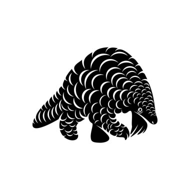 Anteater Logo Tasarım Vektörü. Anteater 'ın silueti. Vektör illüstrasyonu