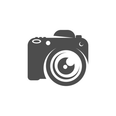 Kamera logosu tasarım vektör şablonu, Kamera Fotoğrafçılık logosu kavramları