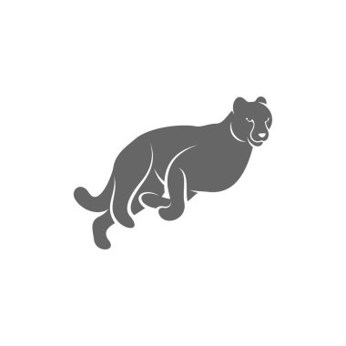 Çita logo şablonu vektör çizimi