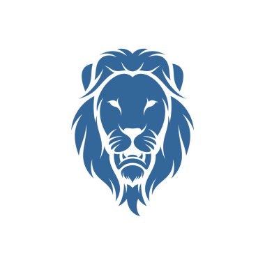 Aslan logosu tasarım vektörü, aslan logosu şablonu, illüstrasyon