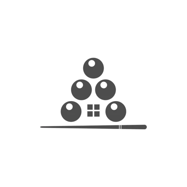 Μπιλιάρδο Home Λογότυπο Διάνυσμα Σχεδιασμού Αθλητικές Ετικέτες Για Μπιλιάρδο Πρότυπο — Διανυσματικό Αρχείο