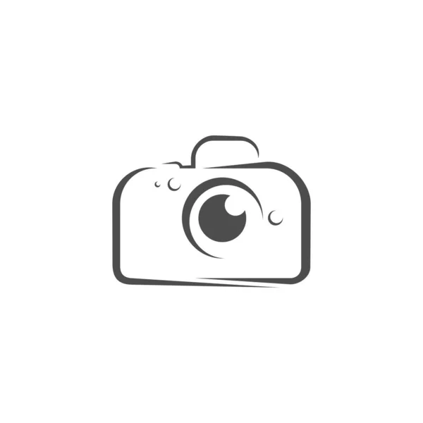 Kamera Logosu Tasarım Vektör Şablonu Kamera Fotoğrafçılık Logosu Kavramları — Stok Vektör