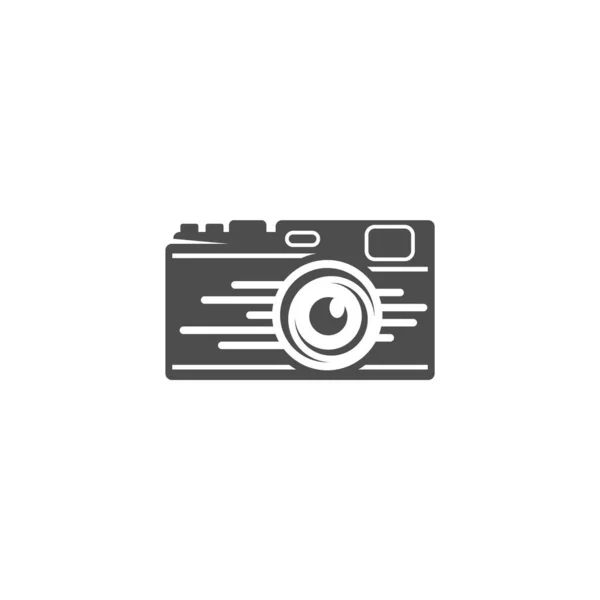 Hızlı Kamera Logosu Tasarım Vektör Şablonu Kamera Fotoğrafçılık Logosu Kavramları — Stok Vektör