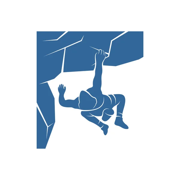 Набор Логотипов Этикеток Винтажного Альпинизма Спортивное Альпинизм Эмблема Восхождения Хобби — стоковый вектор