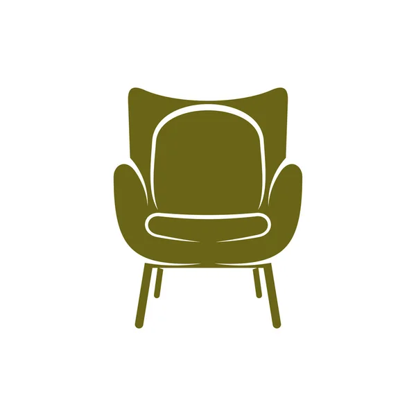 Modèle Vectoriel Conception Logo Meubles Symbole Icône Chaises Canapés Tables — Image vectorielle