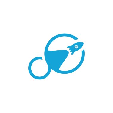 Rocket Infinity logo vektör şablonu, Yaratıcı tasarım, Sembol