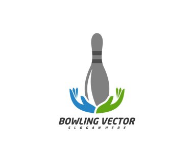 Bowling Bakım logosu tasarım vektörü, İllüstrasyon, Yaratıcı sembol, Simge