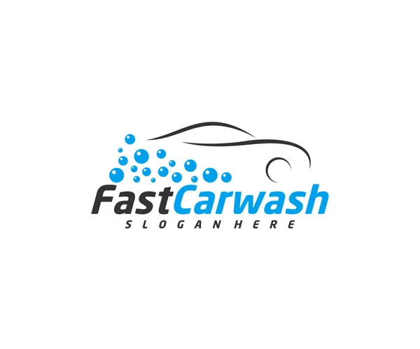 Car Wash Logo Designs Concept Vector Plantilla Logotipo Limpieza Automotriz — Vector de stock