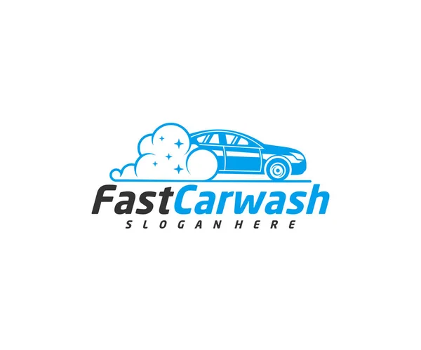 Car Wash Logo Designs Concept Vector Plantilla Logotipo Limpieza Automotriz — Vector de stock