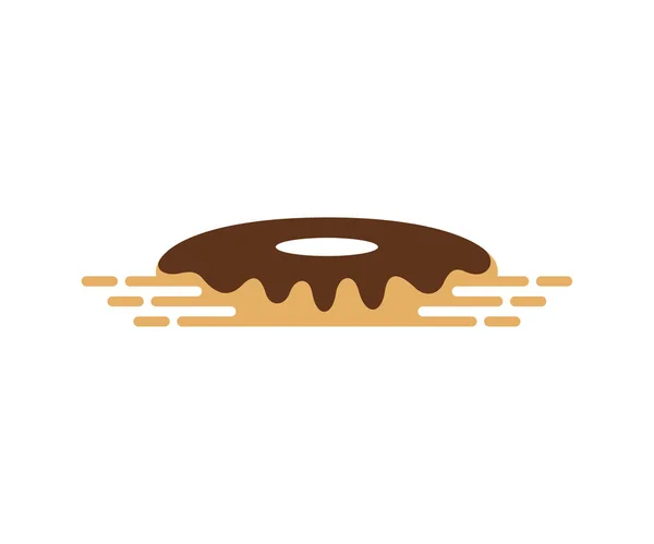 Modello Vettoriale Progettazione Del Logo Fast Donuts Concetto Del Logo — Vettoriale Stock