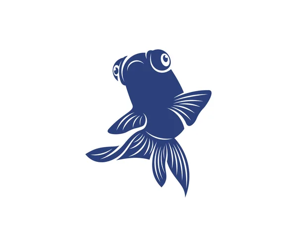 Векторный Шаблон Логотипа Goldfish Иллюстрация Goldfish Символ Иконки — стоковый вектор