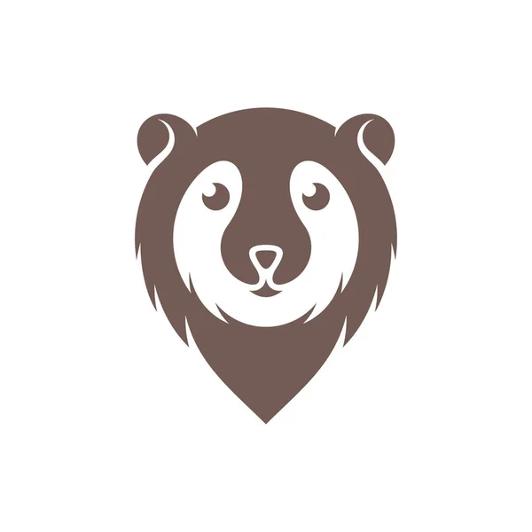 Bear Logo Vector Concept Bear Logo Design Template Illustration — Stock Vector
