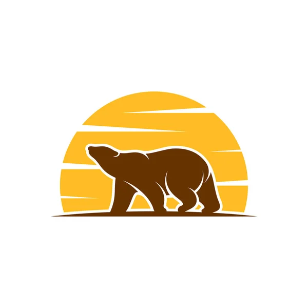 Концепция Вектора Логотипа Медведя Шаблон Логотипа Медведя Иллюстрация — стоковый вектор