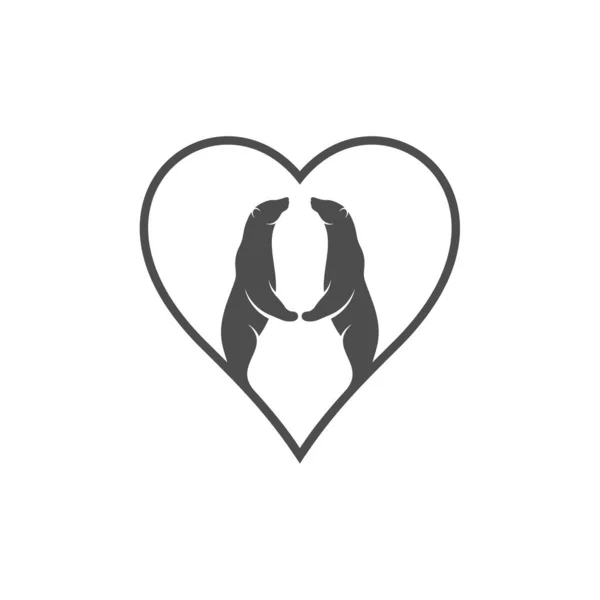 Concetto Vettore Logo Orso Modello Design Logo Orso Illustrazione — Vettoriale Stock