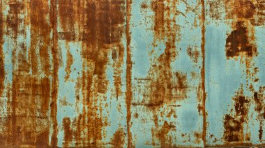 Paslı ve yıpranmış eski gri duvar