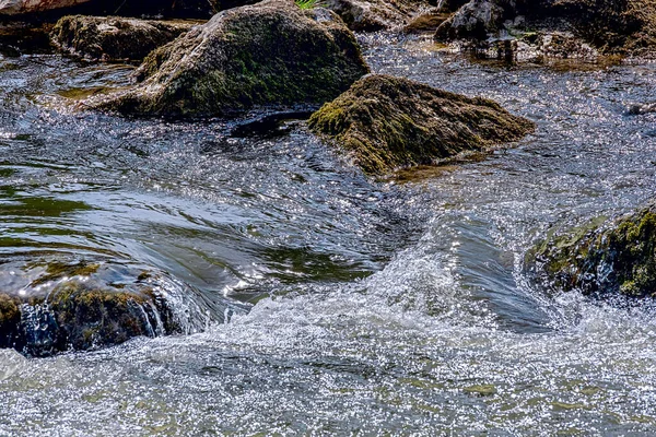 stones in the river washed by water