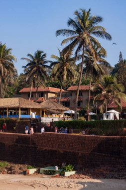 Hindistan, Goa eyaletinde Candolim yakınlarında Portekiz kalesi Aguada.