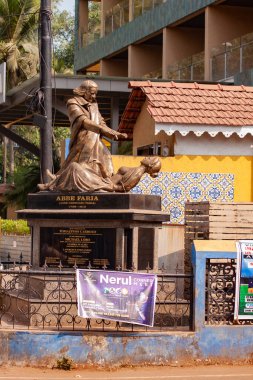 Abbe Faria Memorial in Candolim, Goa state, Hindistan