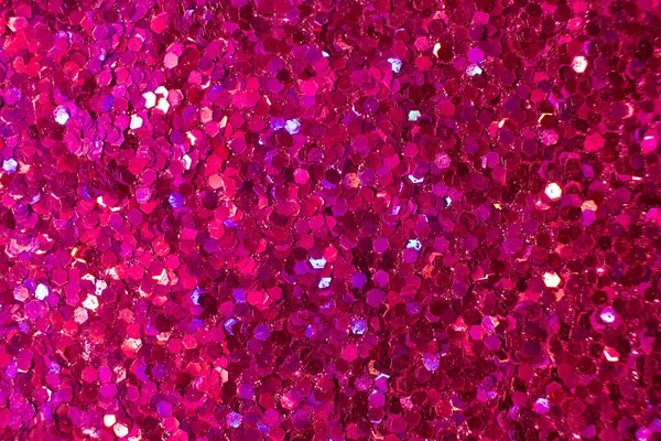 Gyönyörű Rózsa Piros Konfetti Csillogó Textúra Háttér — Stock Fotó