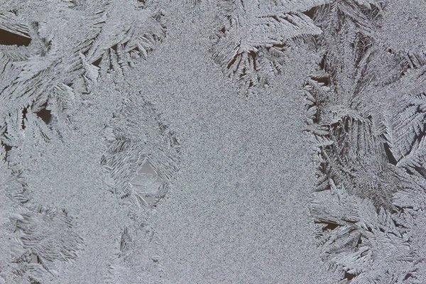 Abstrakte Kunst Textur Hintergrund Einer Mattierten Fensterscheibe Mit Attraktiven Eiskristall — Stockfoto