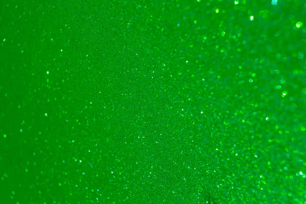 Bokeh Ile Işıl Işıl Yeşil Simli Arkaplan — Stok fotoğraf