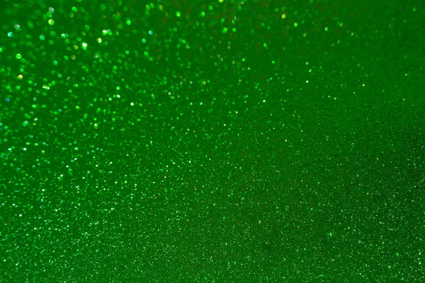 Funkelnde Grüne Glitzertextur Hintergrund Mit Bokeh — Stockfoto