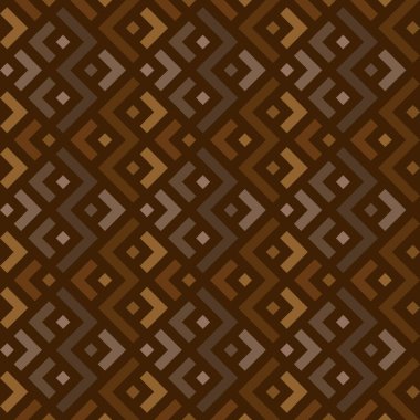 Kusursuz geometrik şekilli zigzag şekilli arka plan. Kahverengi ton seti. Vektör illüstrasyonu.