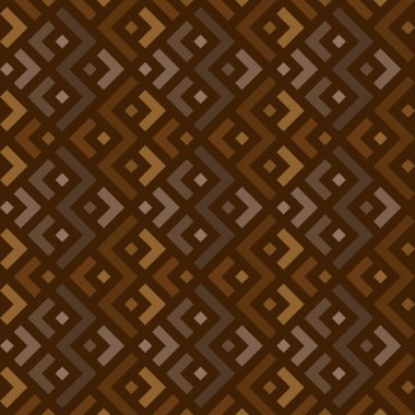 Seamless geometric pattern zigzag shape background. Brown color tone set. Vector illustration. clipart