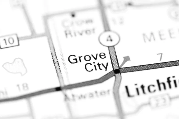 Grove City Minnesota Eeuu Mapa —  Fotos de Stock