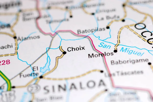 Choix Messico Una Mappa — Foto Stock