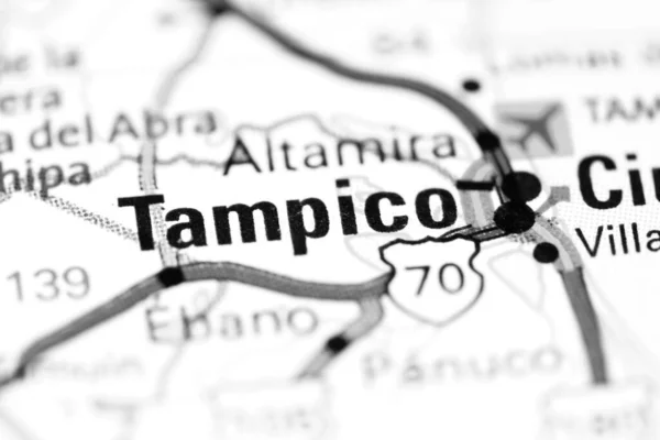 Tampico. Mexico on a map