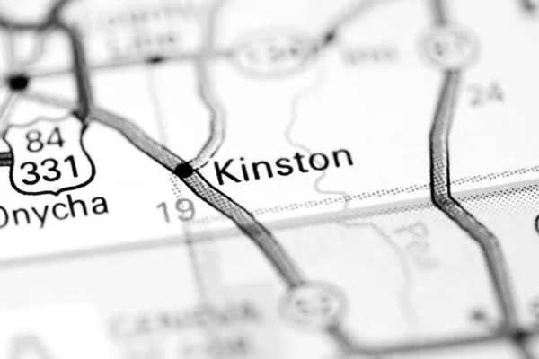キンストン アラバマだ 地図上のアメリカ — ストック写真